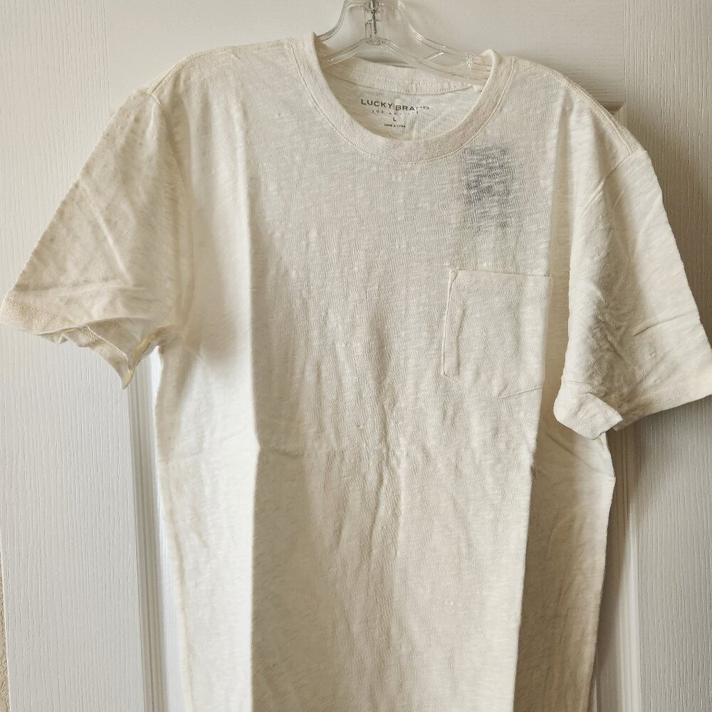 **NWT** Lucky Brand cream tshirt